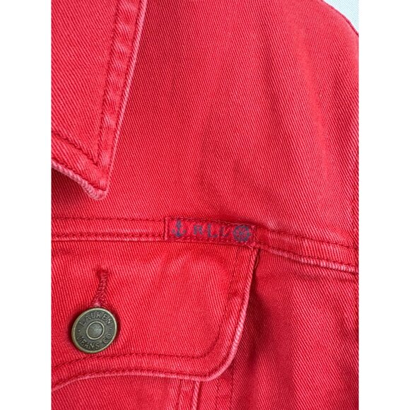 Women’s Ralph Lauren 2X Red Jean Jacket. - Picture 3 of 5